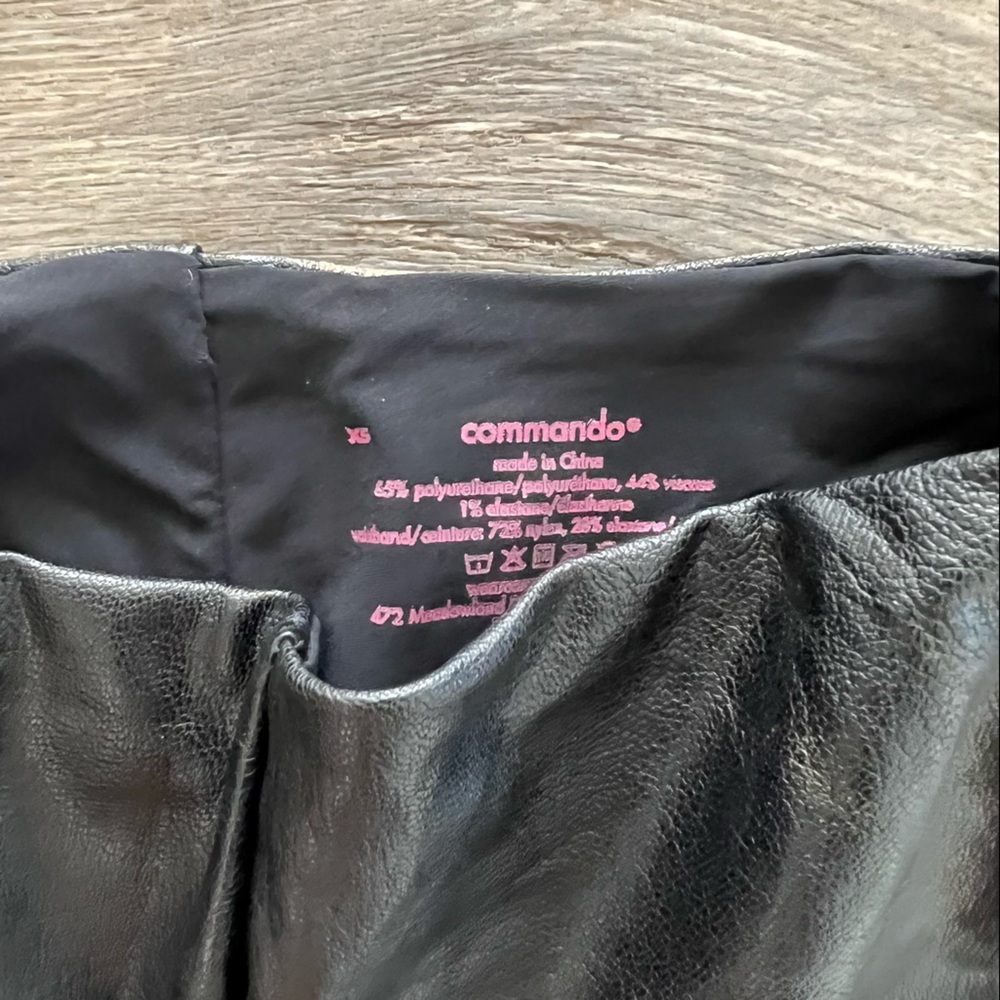 Commando X Revolve Black Leather Pants/ Leggings - image 6